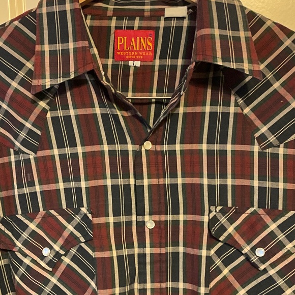 Plains Western Wear Mens Shirt size Large - Picture 2 of 6
